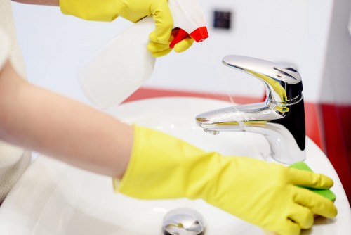 Deep carpet cleaning process in a local property